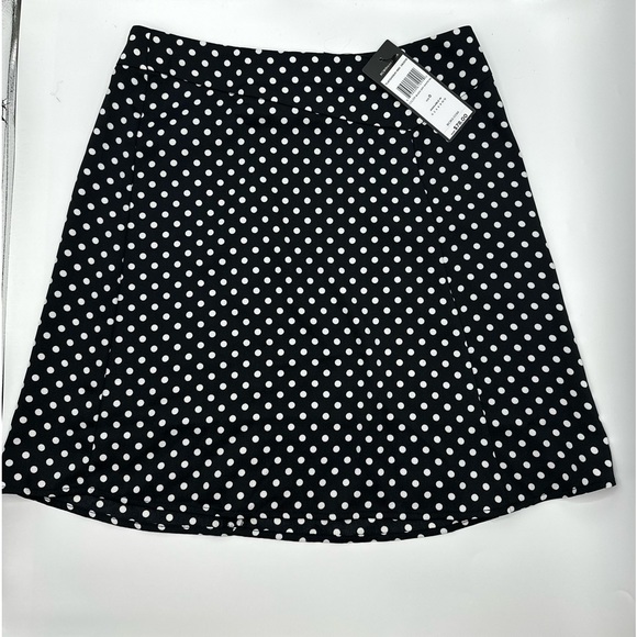 NEW with Tags BCBG Black and White Polka dot mini skirt - Picture 1 of 2
